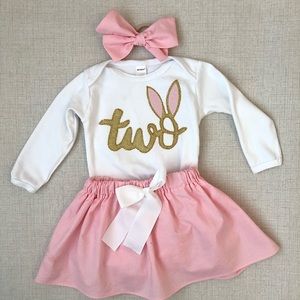 Two Year Old Girl Birthday Outfit